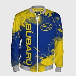 Бомбер мужской SUBARU - СУБАРУ БРЫЗКИ КЛАССИЧЕСКИЕ, цвет: 3D-меланж