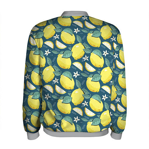 Мужской бомбер Cute lemon pattern / 3D-Меланж – фото 2