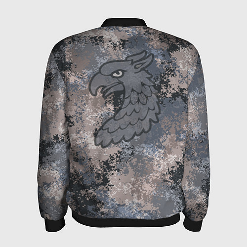 Мужской бомбер Дюна Харконены пустынный камуфляж / 3D-Черный – фото 2