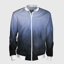 Мужской бомбер Лес в ночи