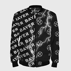 Бомбер мужской BAYER - Молнии Паттерны, цвет: 3D-черный