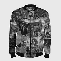 Бомбер мужской Тёмные души комикс, цвет: 3D-черный