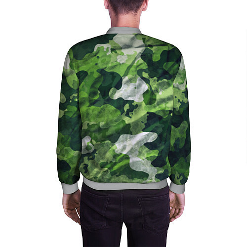 Мужской бомбер Camouflage Pattern Камуфляж Паттерн / 3D-Меланж – фото 4