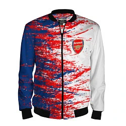 Бомбер мужской Arsenal fc арсенал фк texture, цвет: 3D-черный