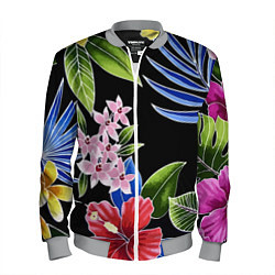 Мужской бомбер Floral vanguard composition Летняя ночь Fashion tr