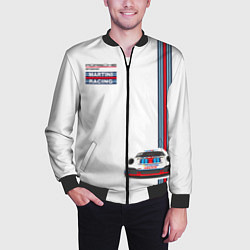 Бомбер мужской Porsche Martini Racing, цвет: 3D-черный — фото 2