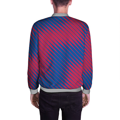 Мужской бомбер Fc barcelona барселона fc абстракция / 3D-Меланж – фото 4