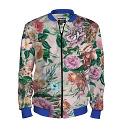 Бомбер мужской Color floral pattern Expressionism Summer, цвет: 3D-синий