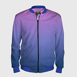 Бомбер мужской PINK-BLUE GRADIENT ГРАДИЕНТ, цвет: 3D-синий
