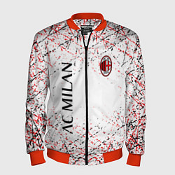 Бомбер мужской Ac milan logo, цвет: 3D-красный