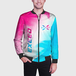 Бомбер мужской Exeed Neon Gradient, цвет: 3D-черный — фото 2