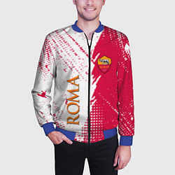 Бомбер мужской Roma краска, цвет: 3D-синий — фото 2