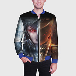 Бомбер мужской METAL GEAR RISING САМУРАЙ, цвет: 3D-синий — фото 2