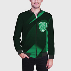 Бомбер мужской Футбольный клуб АХМАТ ЧЕЧНЯ, цвет: 3D-черный — фото 2