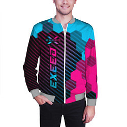 Бомбер мужской Exeed Neon Gradient - FS, цвет: 3D-меланж — фото 2
