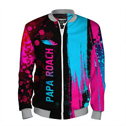 Бомбер мужской Papa Roach Neon Gradient, цвет: 3D-меланж