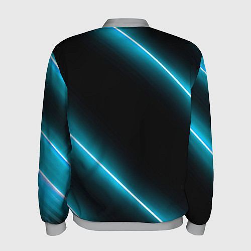 Мужской бомбер Geely Неоновые Лампы / 3D-Меланж – фото 2