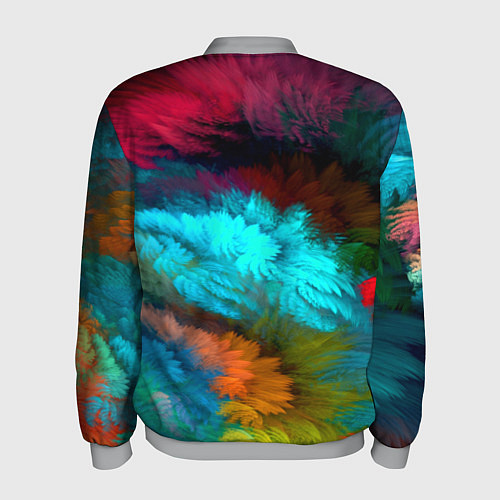 Мужской бомбер Colorful Explosion / 3D-Меланж – фото 2