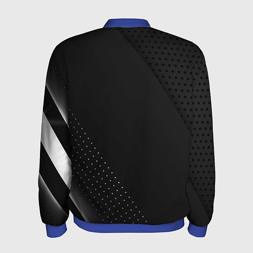 Мужской бомбер Land rover Абстракция / 3D-Синий – фото 2