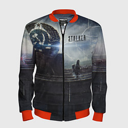 Бомбер мужской STALKER Герб СССР В Припяти, цвет: 3D-красный