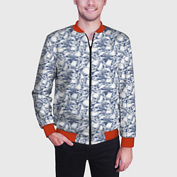 Бомбер мужской Череп с трещиной, цвет: 3D-красный — фото 2
