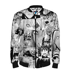 Бомбер мужской D Gray man pattern, цвет: 3D-черный