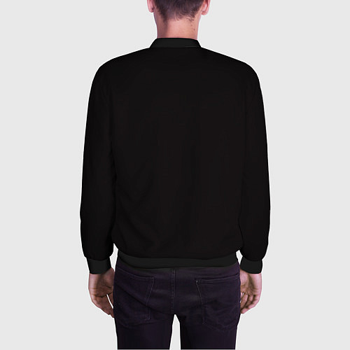 Мужской бомбер Футбольный мяч огонь / 3D-Черный – фото 4