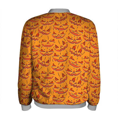 Мужской бомбер Halloween Pumpkin Pattern / 3D-Меланж – фото 2