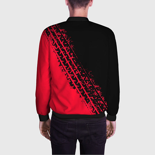 Мужской бомбер Audi / 3D-Черный – фото 4