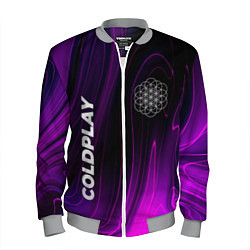 Бомбер мужской Coldplay violet plasma, цвет: 3D-меланж