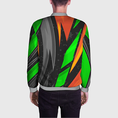 Мужской бомбер Абстракция / 3D-Меланж – фото 4