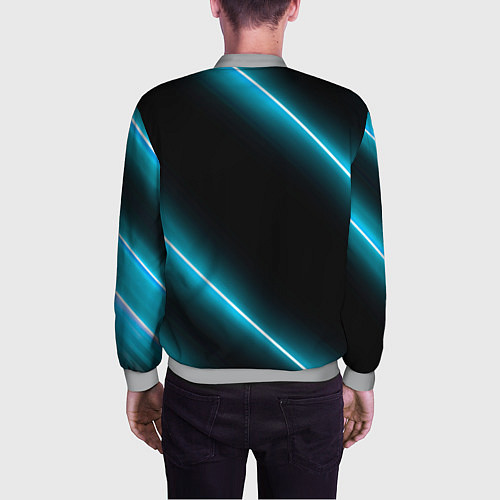 Мужской бомбер Volkswagen неоновые лампы / 3D-Меланж – фото 4