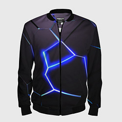 Мужской бомбер Неоновый разлом плит