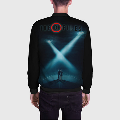 Мужской бомбер X - Files / 3D-Черный – фото 4