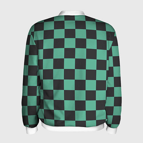 Мужской бомбер Танджиро Камадо клинок рассекающий демонов кимоно / 3D-Белый – фото 2