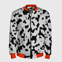 Мужской бомбер Далматин - текстура