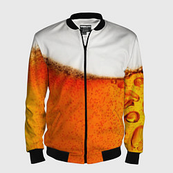 Бомбер мужской Тёмное пиво, цвет: 3D-черный