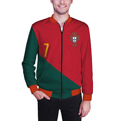 Бомбер мужской Роналду ЧМ 2022 сборная Португалии, цвет: 3D-красный — фото 2