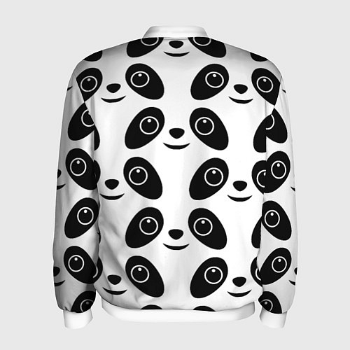Мужской бомбер Panda bing dun dun / 3D-Белый – фото 2