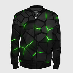 Мужской бомбер Green neon steel