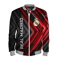 Бомбер мужской Real Madrid art, цвет: 3D-меланж