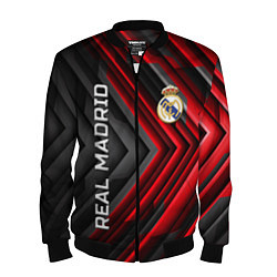 Бомбер мужской Real Madrid art, цвет: 3D-черный