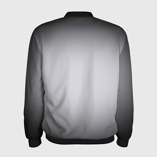 Мужской бомбер Серебристый градиент / 3D-Черный – фото 2