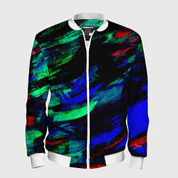 Мужской бомбер Мазки кистью