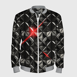 Мужской бомбер Металлические плитки