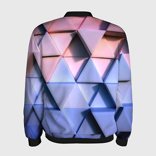 Мужской бомбер Triangle gradient / 3D-Черный – фото 2