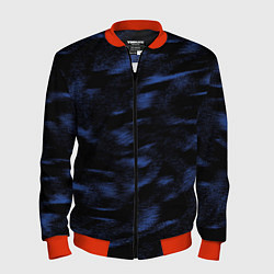 Мужской бомбер Абстракция синего