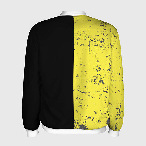 Мужской бомбер Смайлик с улыбкой / 3D-Белый – фото 2