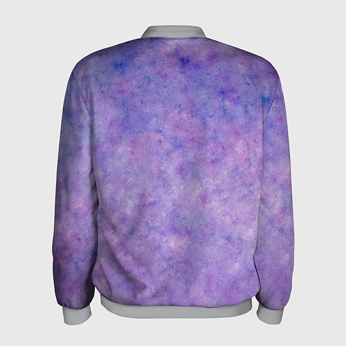 Мужской бомбер Уличный фиолетовый фонарь / 3D-Меланж – фото 2