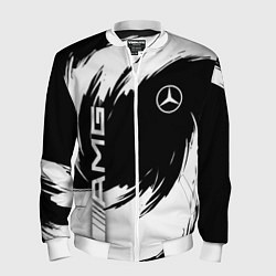 Мужской бомбер Mercedes benz - white color